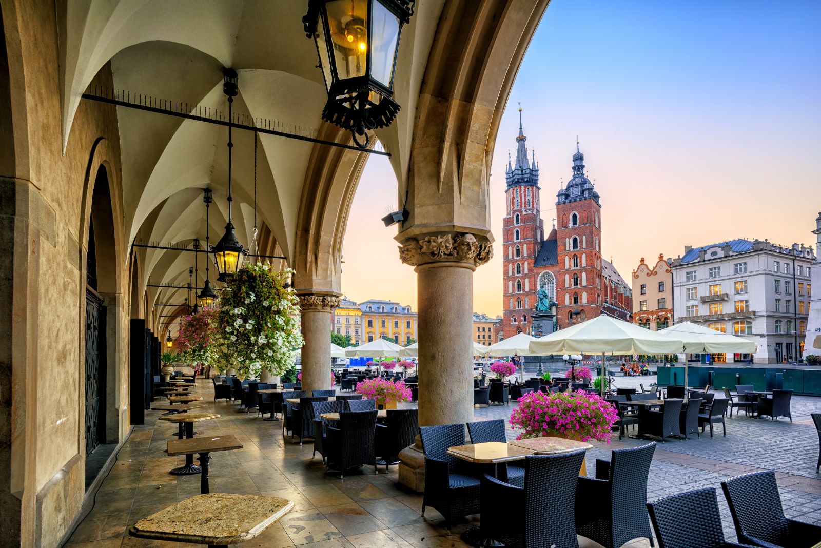 Rynek Główny, Sukiennice i Kościół Mariacki w Krakowie